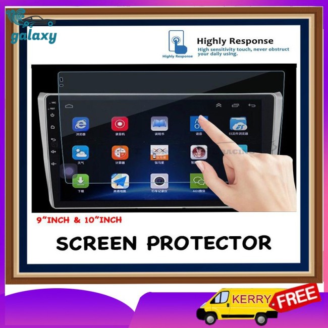Galaxy Miếng Dán Bảo Vệ Màn Hình 9&quot; &amp; 10&quot; Inch Chất Lượng Cao Cho Xe Hơi Android