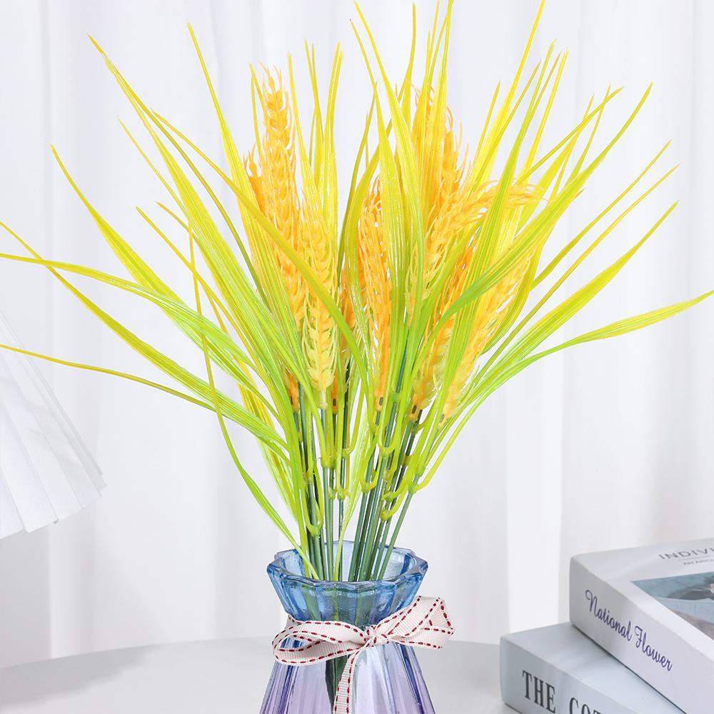 Bộ 2 Chiếc Bông Tai Nhựa Lúa Mì Trang Trí Nhà Cửa Phong Cách Đồng Quê|Cỏ Lúa Mì Giả Hoa