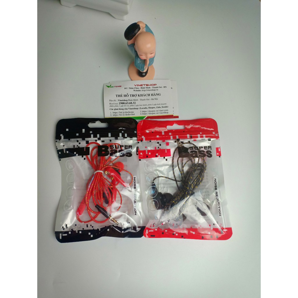 Freeship 50k Tai nghe HiFi lõi kép 4 sợi cuốn loa mini.bass siêu trầm cho điện thoại chân androi và lightning -dc3530