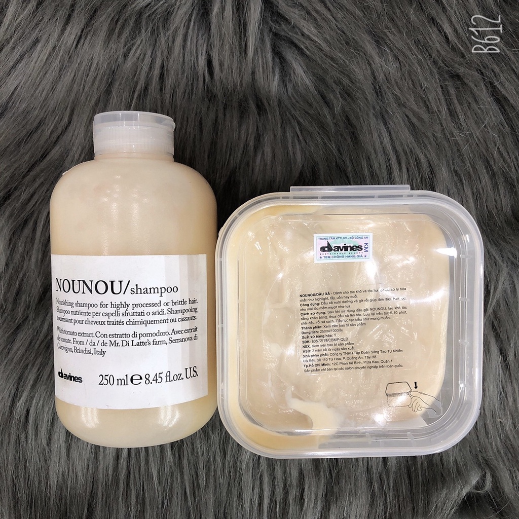 Bộ Dầu gội xã tóc khô hư tổn NOUNOU DAVINES