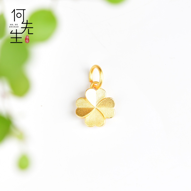 Vòng Tay Dây Bện Mặt Cỏ Bốn Lá Nhỏ Màu Sắc Trơn Handmade DIY Không Gây Dị Ứng Phụ Kiện Trang Sức Cao Cấp Có Thể Bị Dị Ứng