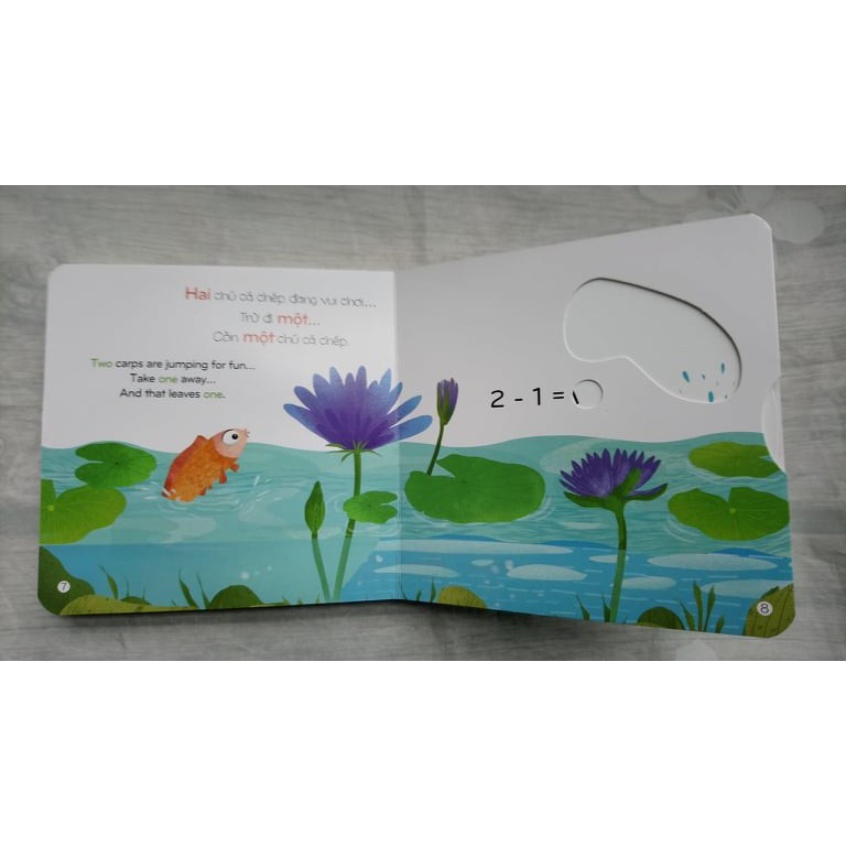Sách chuyển động song ngữ Việt Anh - Phép trừ, Subtraction
