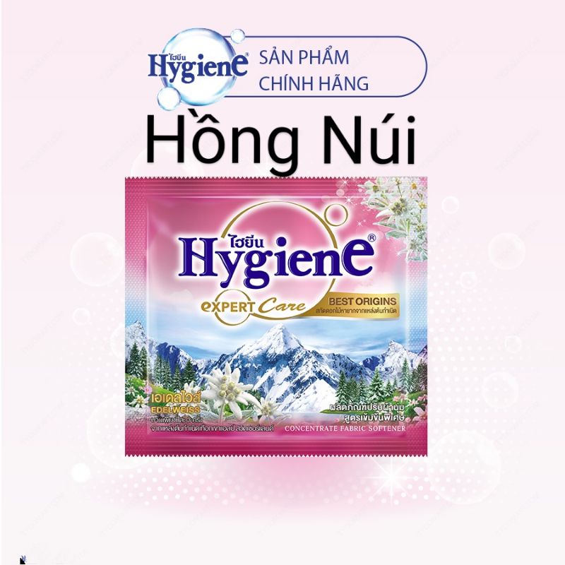 Nước xả vải hygiene 20ml của Thái Lan - 01 dây 12 gói đủ màu