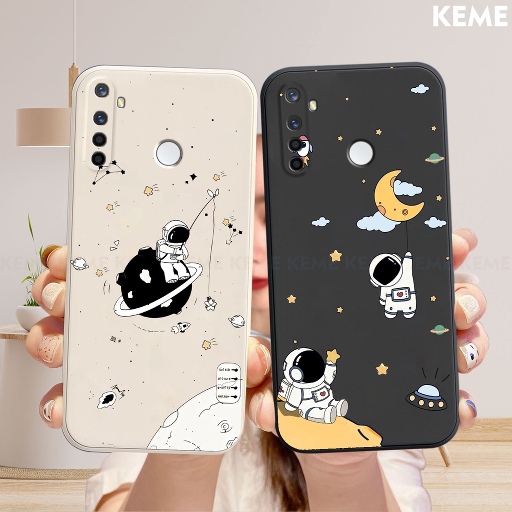 Ốp lưng Realme 5 / 5s / 5i in hình nhà phi hành gia cute dễ thương