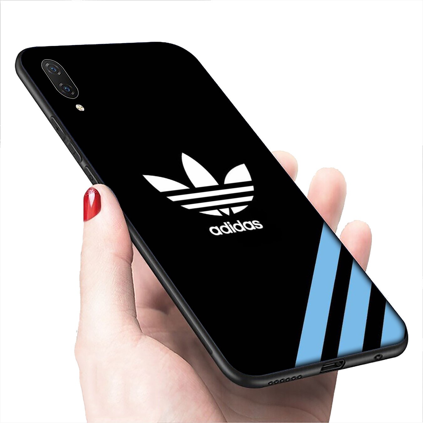 Soft Silicone iPhone 11 Pro XR X XS Max 7 8 6 6s Plus + Cover Adidas Phone Case