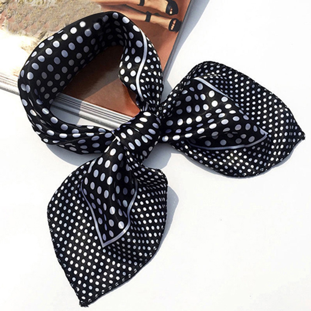 Khăn choàng cổ vải lụa satin mềm mại thời trang