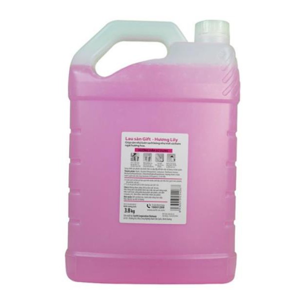 Combo 2 Can Lau Sàn Gift Can 4L Hương Thiên Nhiên Đậm Đặc Gấp 2 Lần  (màu ngẫu nhiên)