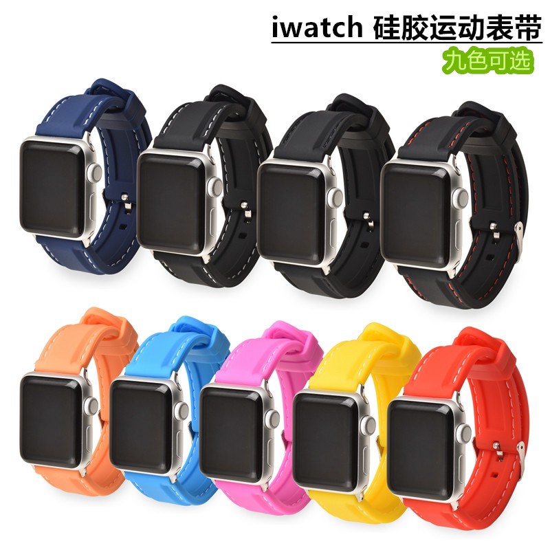 Silicone Dây Đeo Silicon 38mm42mm Cho Apple Watch Iwatch 5 / 6