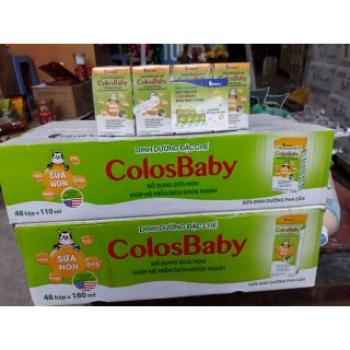 1 thùng Sữa bột pha sẵn colosbaby 180ml