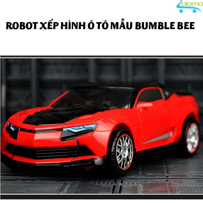Robot biến hình ô tô Transformer cao 35cm mẫu Bumble Bee 6699-5D thay đổi linh hoạt các khớp nối