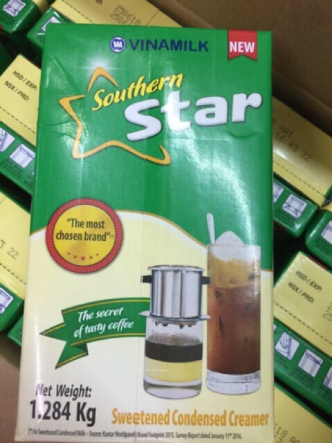 Thung Sữa đặc Ngoi Sao Phương Nam 12 Hộp Xanh La Muazii