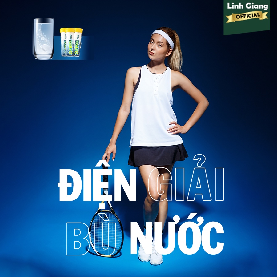 Viên sủi Oresol Pluz tăng cường sức đề kháng, giải khát, bù nước và điện giải (10 viên)