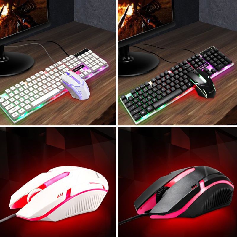 btsg* Keyboard Waterproof Mouse Mouse USB Wired Gaming Accessories for Microsoft HP LG PC Notebook Win XP