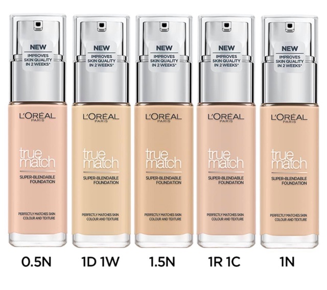 KEM NỀN L'ORÉAL TRUE MATCH LIQUID FOUNDATION - KEM NỀN SỐ 1