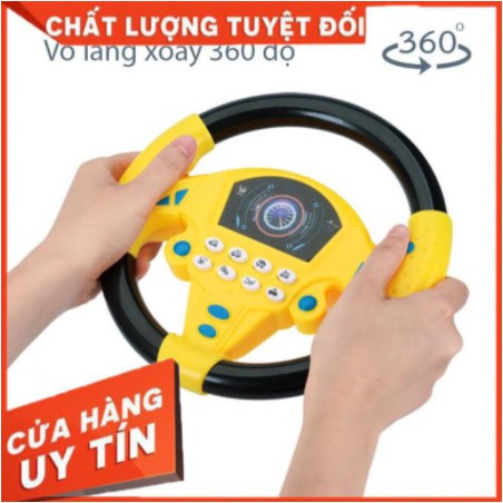 Vô lăng ô tô quay 360 độ cho bé - Vô Lăng Ô Tô cho bé, Vô lăng tập lái cho người học lái ô tô, có video tự quay thật