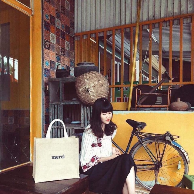 Túi cói loại 1 - ảnh thật