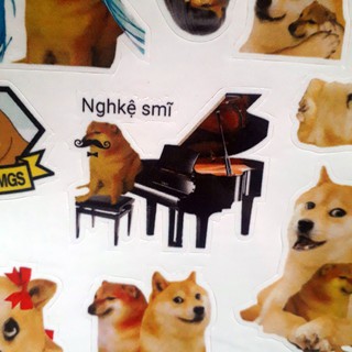 Sticker/ Hình dán CHeems ( 32-39 sticker/1 tấm)