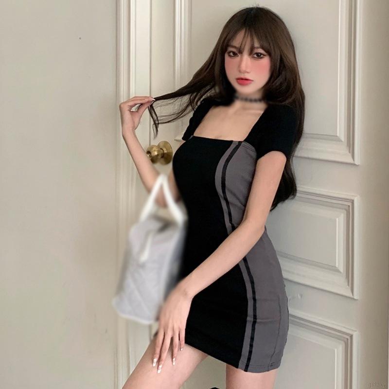 Đầm Ôm Ngắn Tay Phong Cách Hàn Quốc Dành Cho Nữ