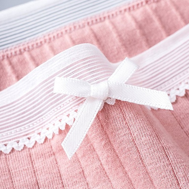 Quần Lót Cotton Viền Ren Phối Nơ Sợi Thiên Nhiên QL06 | WebRaoVat - webraovat.net.vn