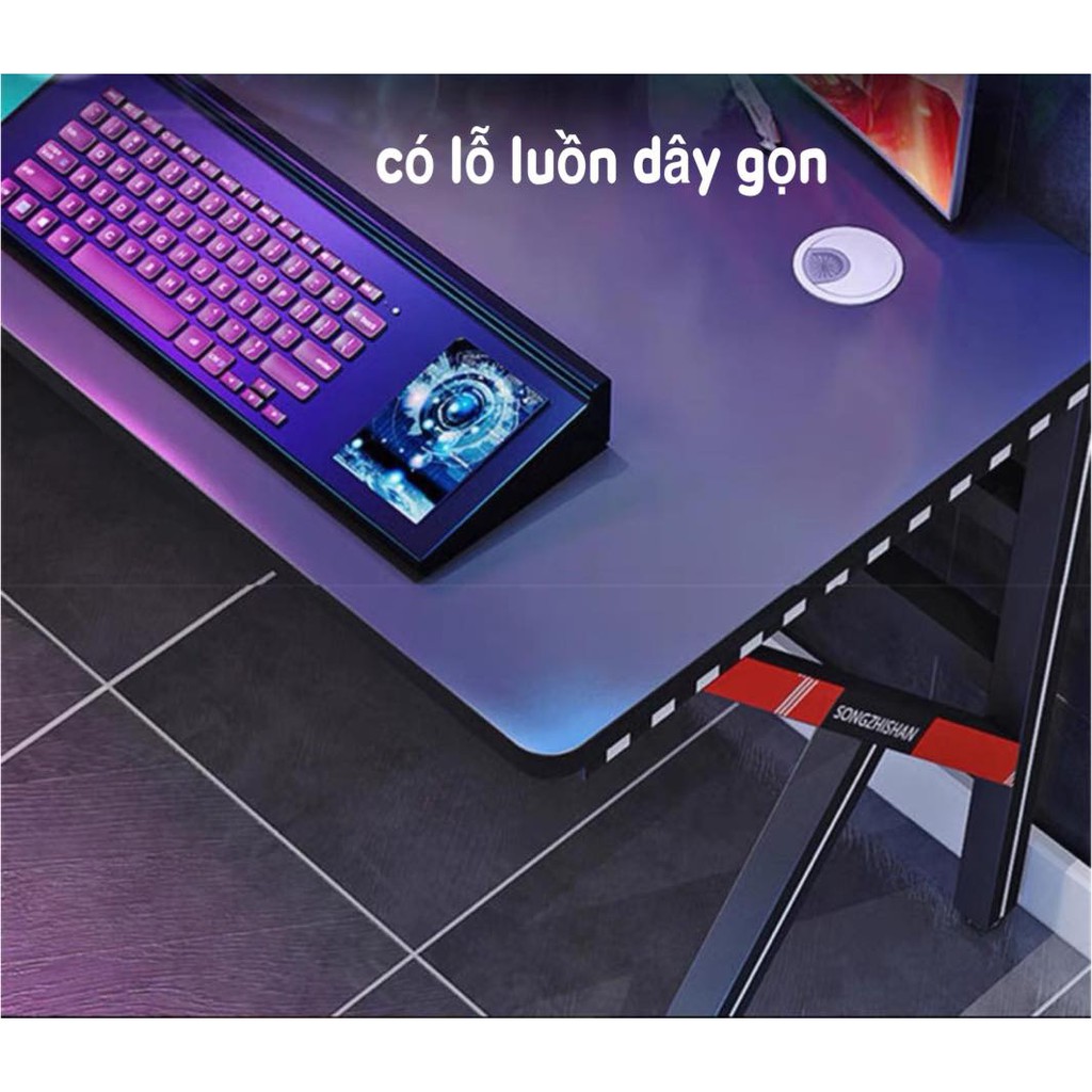 (Order) Bàn Gaming Chữ L Cỡ Lớn Nhiều Kích Cỡ 100, 120,140,160 cm Dán Đề Can Đẹp Mắt