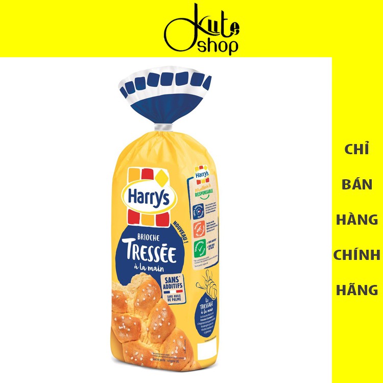 Bánh mì hoa cúc Harry Brioche Tressée Pháp ổ lớn 500g