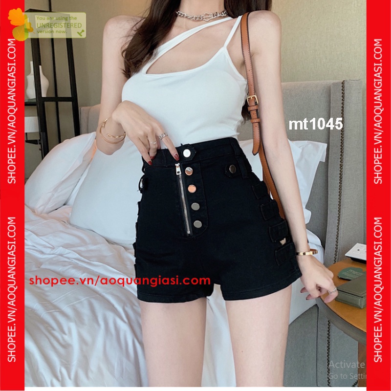 Quần short phối dây kéo đùi mt406 AQGS, mt261, mt976, mt1159, mt1165, mt1077, mt1045, mt343, mt1132