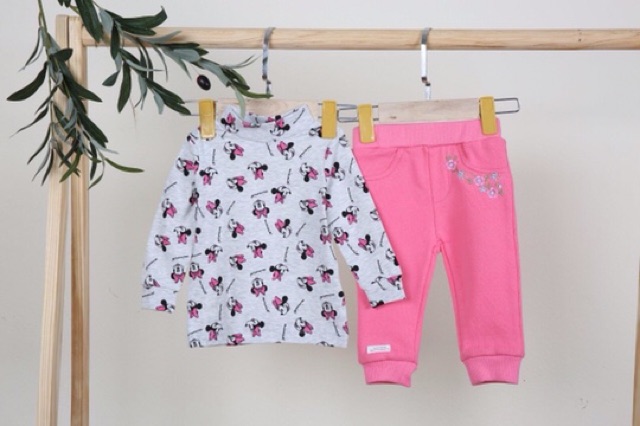 Bộ nỉ cổ 3 phân Momma baby