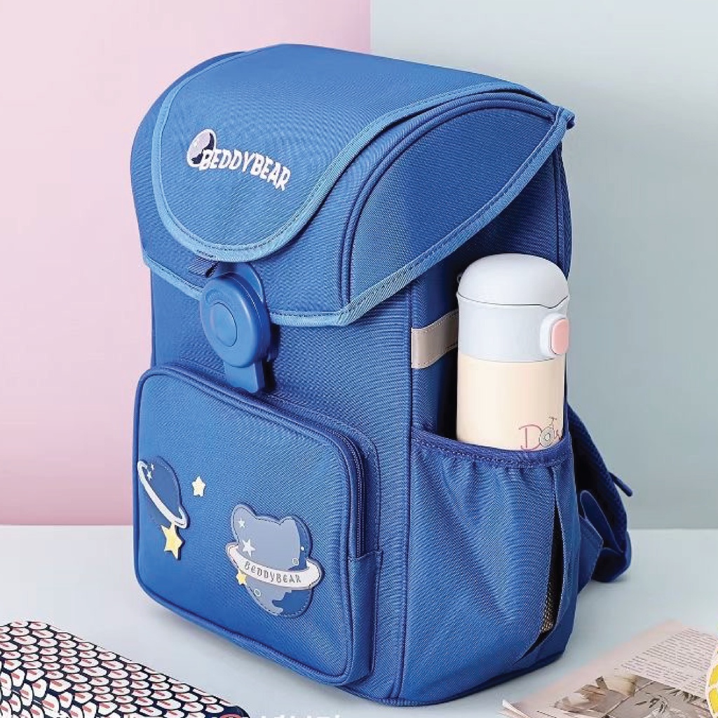 Balo trẻ em tiểu học Beddybear Schoolbag Hành Tinh Xanh dành cho Bé từ lớp 2 trở lên - BF-HANHTINH.Chính hãng Beddy Bear