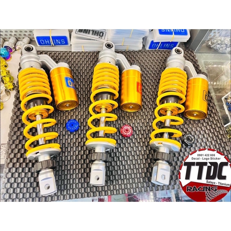 Phuộc Ohlins 1:1 gắn xe Vario Scoopy Vision Ab tặng kèm núm cnc tăng chỉnh thật ☺️✌