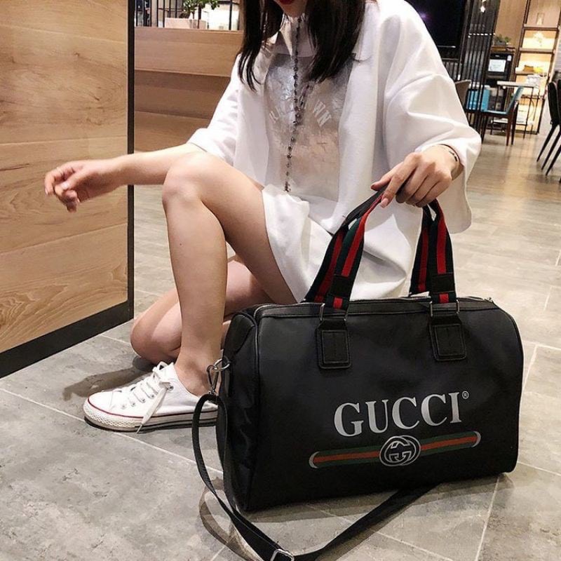 Túi Du Lịch Phối Kẻ Vải Dù Chống Thấm Nước