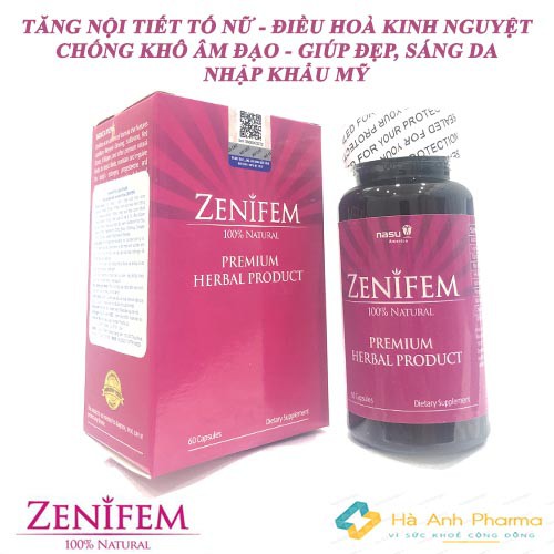 [NỘI TIẾT TỐ NỮ] ZENIFEM NHẬP KHẨU chính hãng MỸ giúp tăng nội tiết tố nữ - điều hoà kinh nguyệt – Ăn ngon – Sáng da | BigBuy360 - bigbuy360.vn