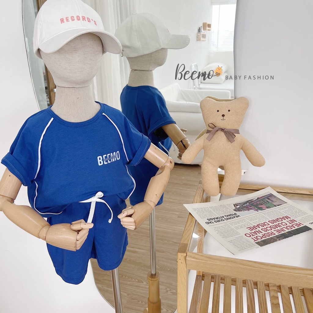 Bộ cotton thể thao cộc tay Beemo cho bé.