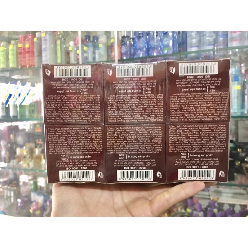 Sỉ Lố 12 hủ kem nâu