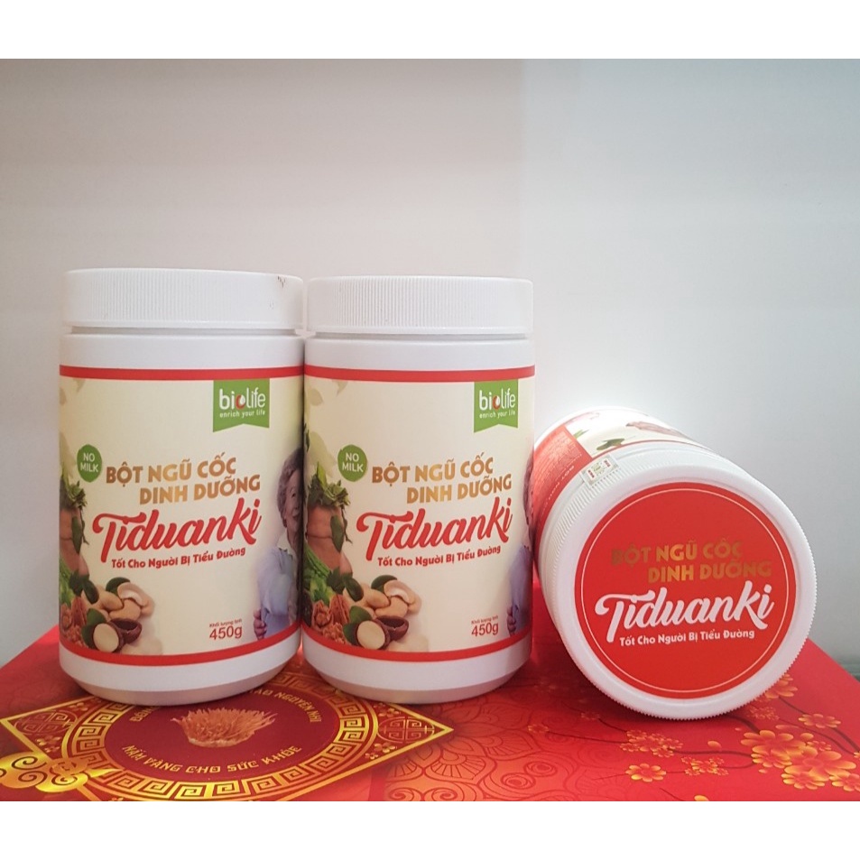 Bột ngũ cốc dinh dưỡng Tiduanki- dành cho người tiểu đường, ăn kiêng