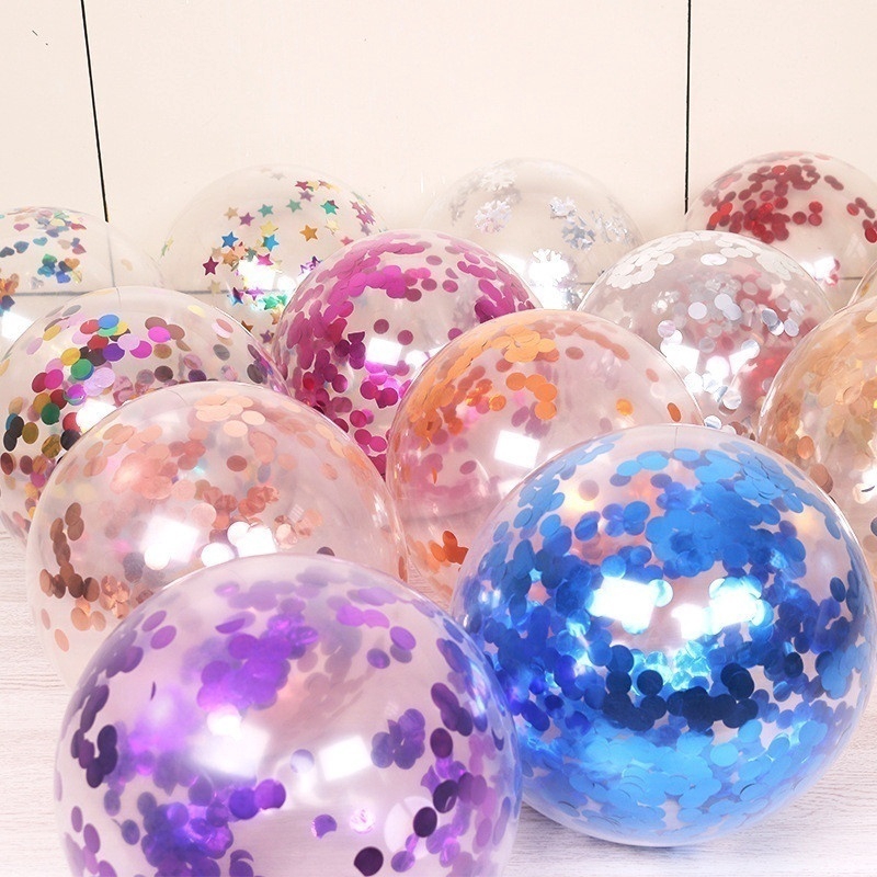 Set 10 Bong Bóng Trong Suốt Kích Thước 12 Inch Dùng Trang Trí Tiệc Sinh Nhật