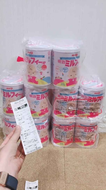 Sữa Meiji Nhật cho bé từ sơ sinh trở lên hộp 850g nội địa Nhật