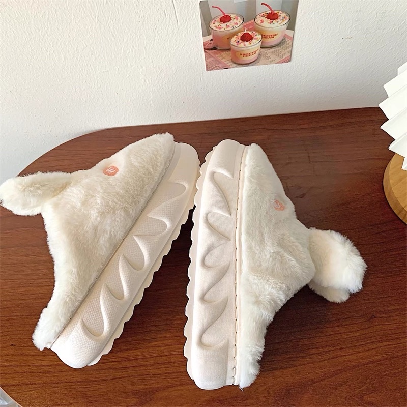 DÉP LÔNG CON THỎ ĐÁNG YÊU ĐẾ CAO BÁNH MÌ