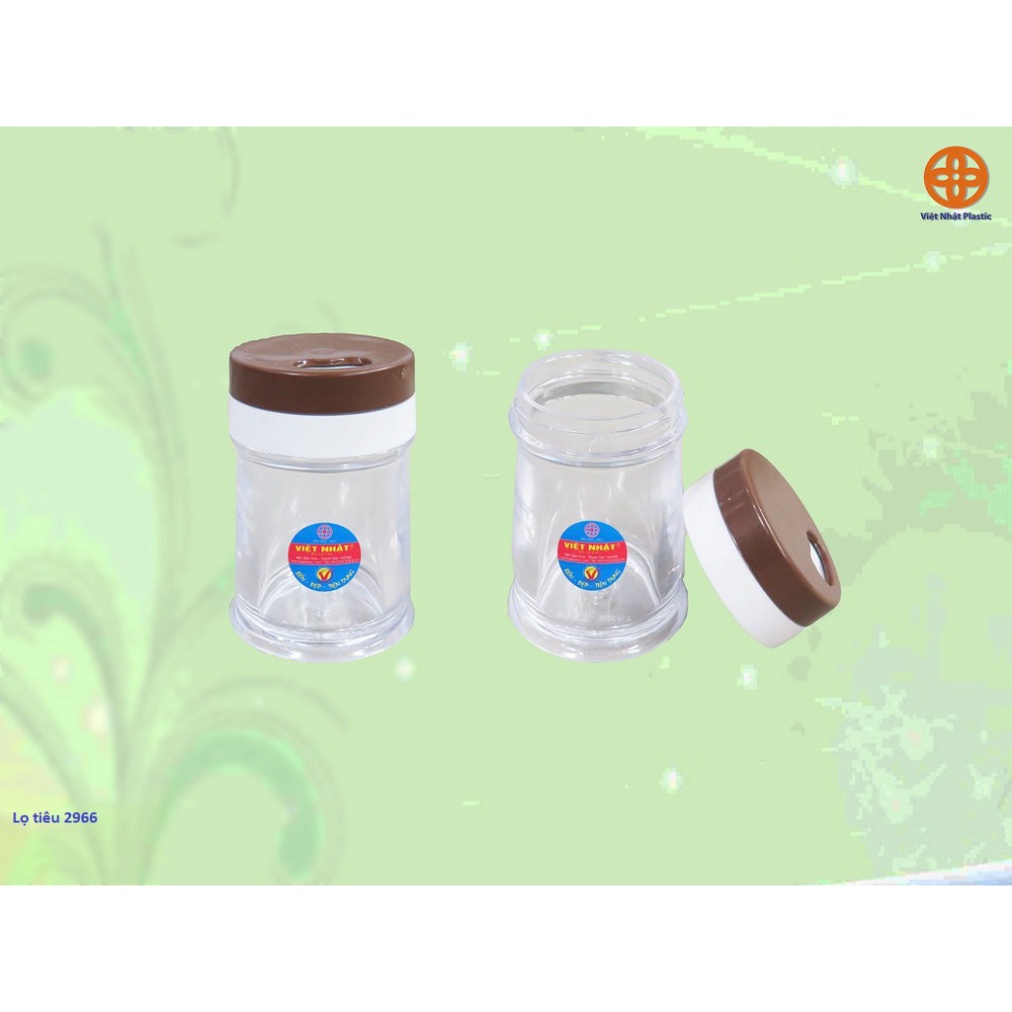 ống đựng tăm tiêu, lọ tăm tiêu nhựa dày Việt Nhật 2966