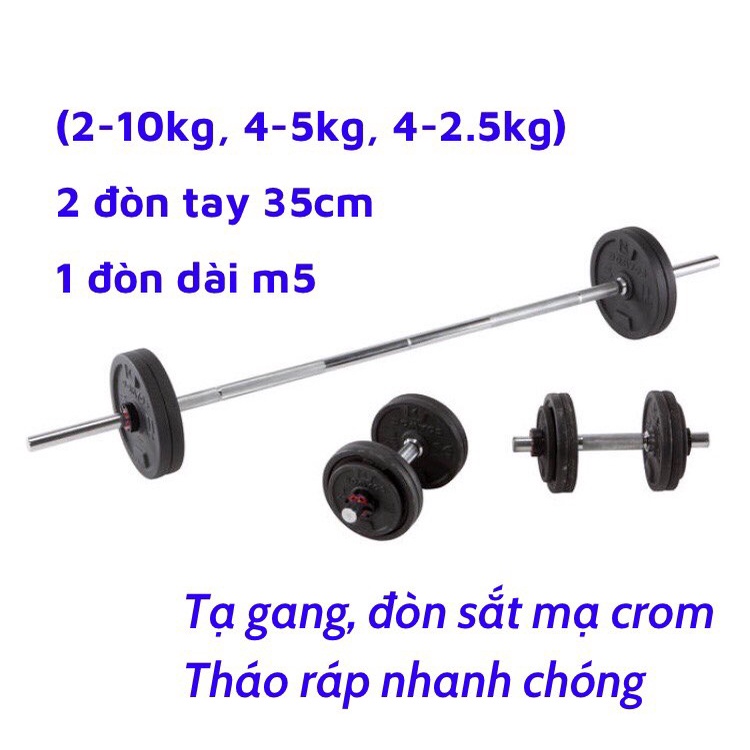 𝘾𝙤𝙢𝙗𝙤 50𝙆𝙜 𝙏𝙖̣ 𝙂𝙖𝙣𝙜 + 2 Đ𝙤̀𝙣 𝙏𝙖𝙮 35𝘾𝙢+ 1 Đ𝙤̀𝙣 Đ𝙖̂̉𝙮 𝙏𝙖̣ 1𝙈5