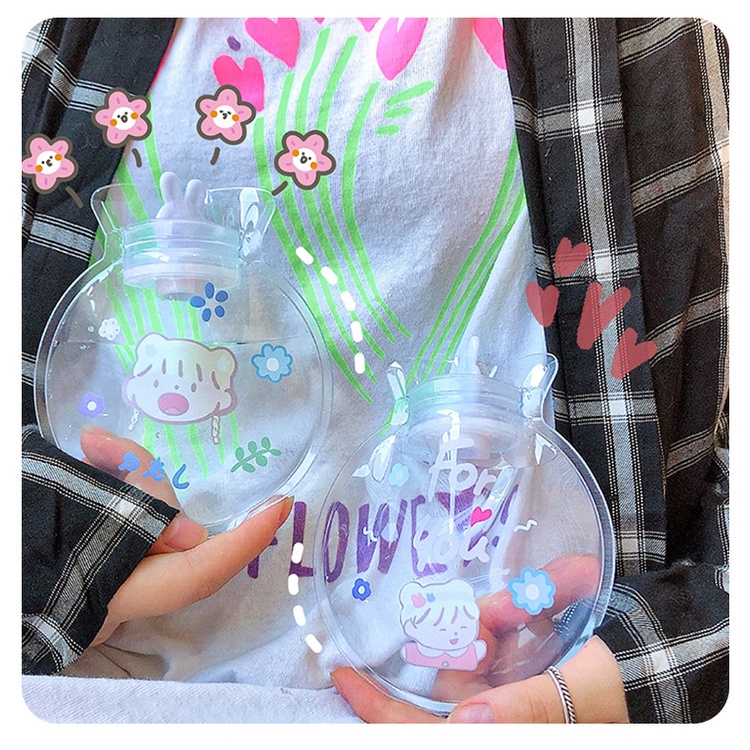 Túi Chườm Nóng Bằng Pvc Trong Suốt Họa Tiết Hoạt Hình Dễ Thương