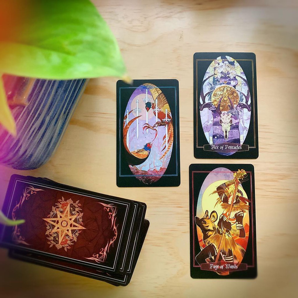 Bài Children of Litha Tarot Black Edition