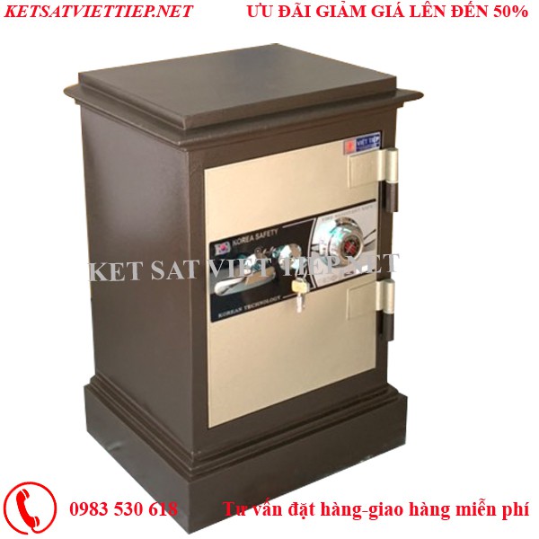 [CHINH HANG]Két sắt Việt Tiệp đúc đặc KT65 khóa cơ an toàn- 100kg