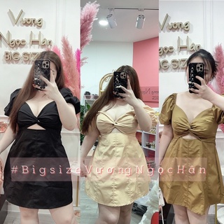 ĐẦM TAY BỒNG XOẮN NGỰC NGẮN BIGSIZE 60 => 90kg