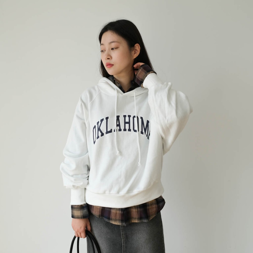 Oklahoma hoodie - áo hoodie có nón Hàn Quốc
