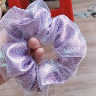 Set 12 dây cột tóc scrunchies 2 lop