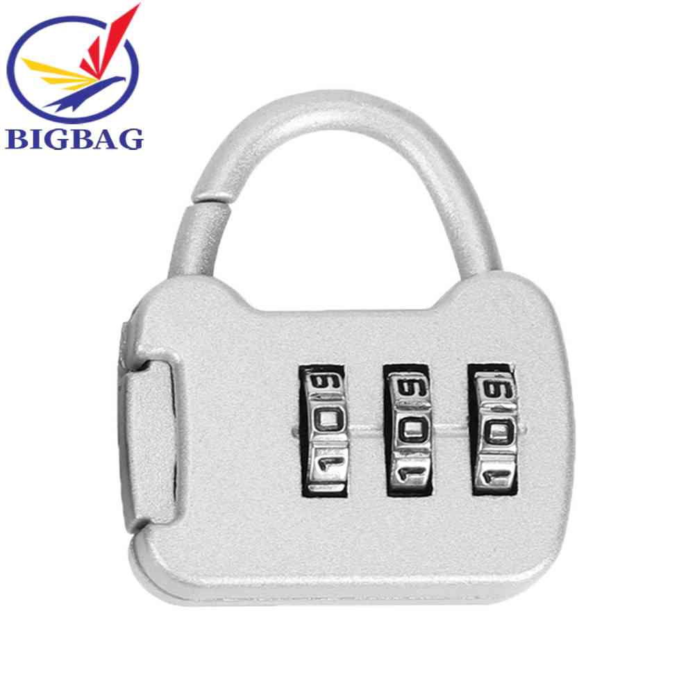 Ổ Khóa Mật Khẩu 3 Số Mini Bằng Kẽm Dùng Cho Vali