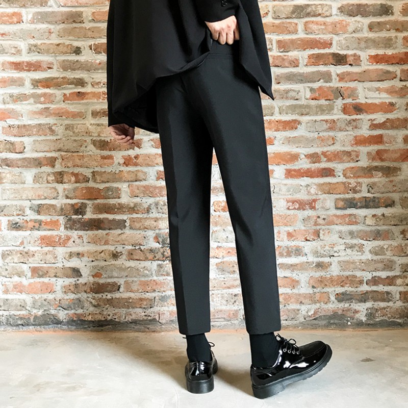 Quần dài chính tấc màu trơn phong cách Hàn Quốc thời trang nam mùa hè | BigBuy360 - bigbuy360.vn