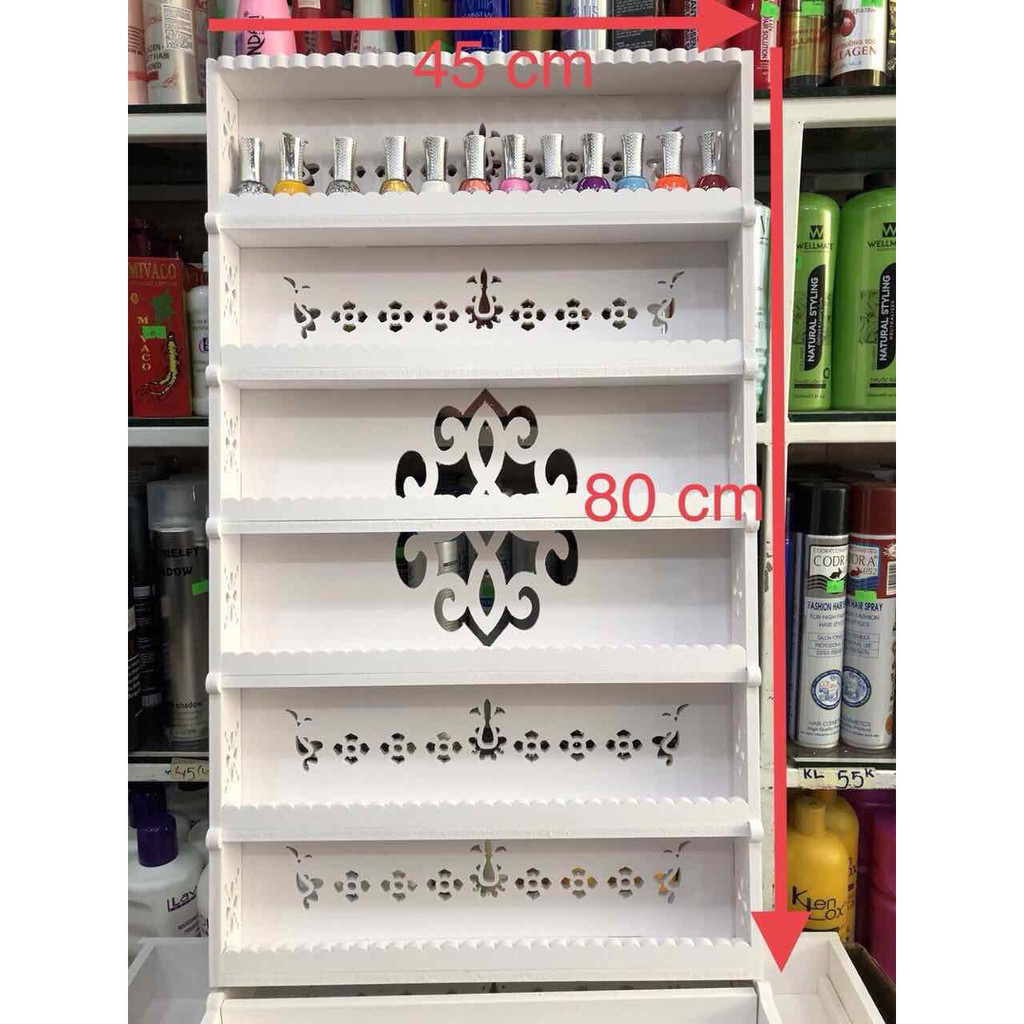 Kệ dụng cụ để nước sơn nail - spa