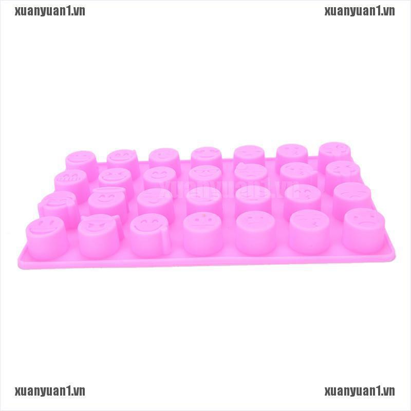 [XUANYUAN1] Khuôn Silicone Làm Bánh Kẹo Sô Cô La Hình Biểu Tượng Cảm Xúc DIY