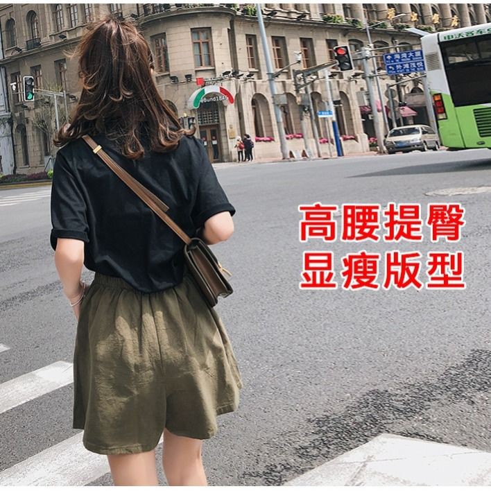 Quần Short Nữ Linen Ống Rộng Lưng Cao Thời Trang Dành Cho Nữ